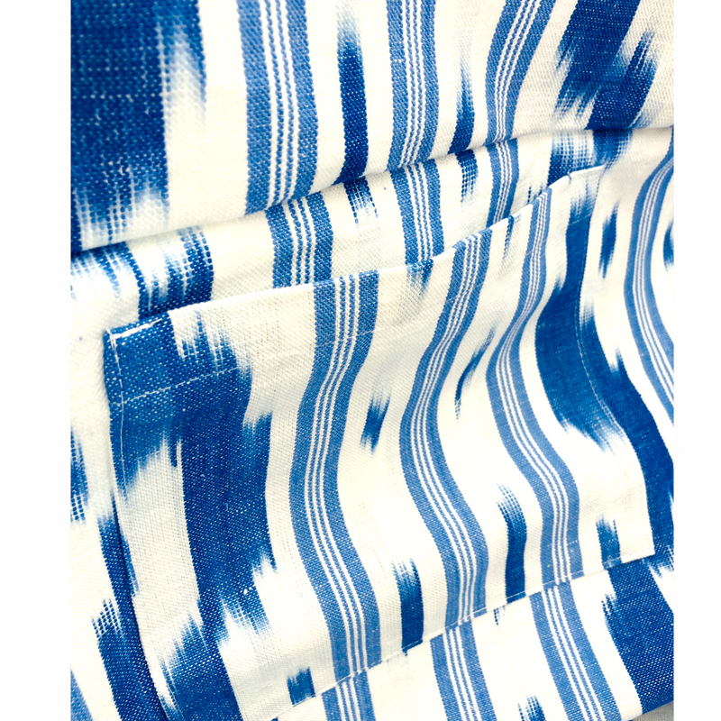 Shopper blau Ikat-Muster 35 x 30 x 25 cm Handgepäck Cala Millor