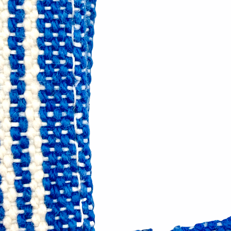 Schlüsselanhänger Mallorca blau Ikat 8 x 8 cm
