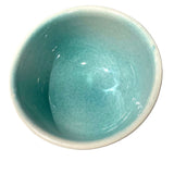 Müslischale türkis Keramik handgemacht blau Ø 14 cm